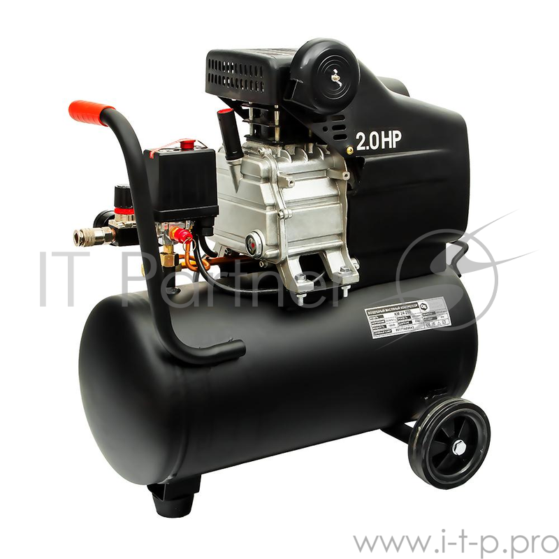 Компрессор QUATTRO ELEMENTI 248-467 KM 24-200 поршневой масляный 200л/мин 24л 2л.с 8 бар 23кг