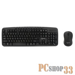 Комплект клавиатура + мышь Gembird KBS-7003, беспров., черный (USB)