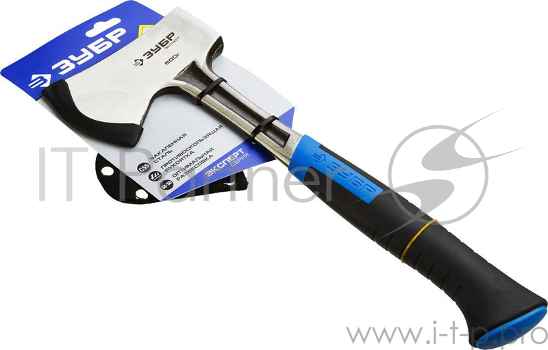 Топор ЗУБР 20643-06 ик туристический с фиберглассовой рукояткой 0.6кг