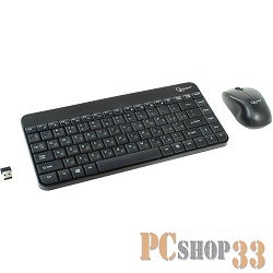 Комплект клавиатура + мышь Gembird KBS-7004, беспров., черный (USB)