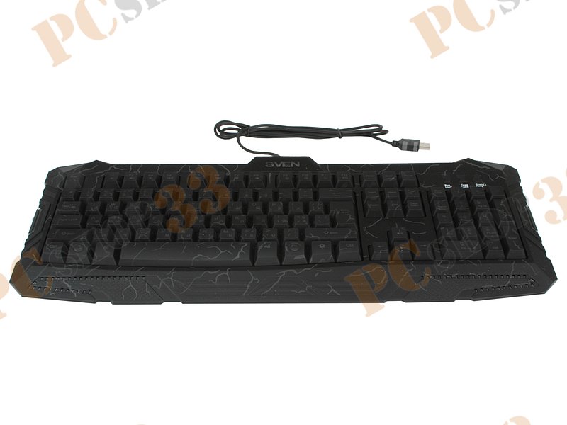 Комплект клавиатура + мышь Sven GS-9400, подсветка, черный (USB)