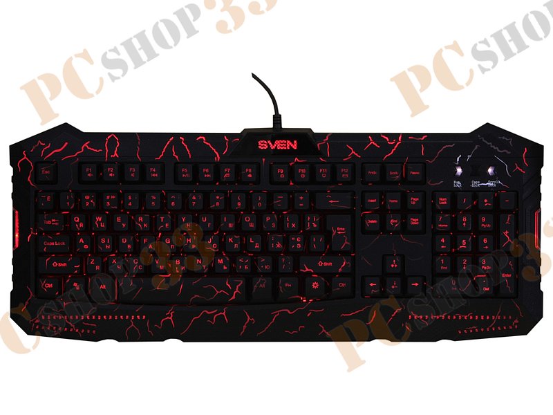 Комплект клавиатура + мышь Sven GS-9400, подсветка, черный (USB)