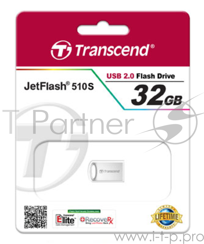 Накопитель USB flash 32ГБ Transcend JetFlash 510S TS32GJF510S (USB2.0)