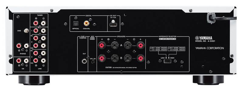 Усилитель Интегральный Yamaha A-S301 стерео полупроводниковый серебристый