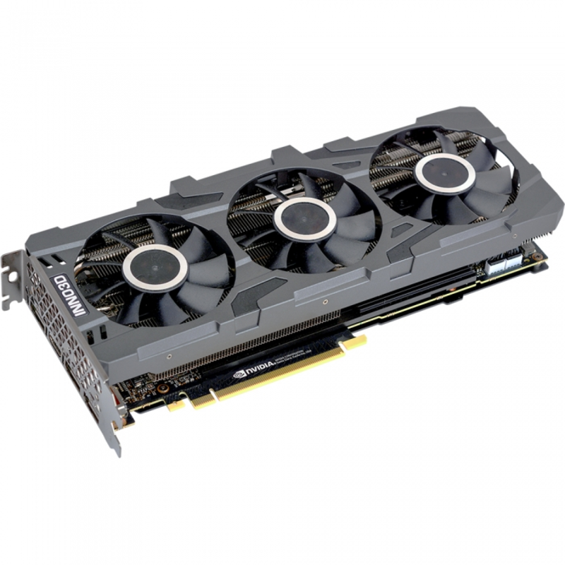 Видеокарта 8Gb <PCI-E> Inno3D GeForce RTX 2080 SUPER GAMING OC X3 N208S3-08D6X-1180VA24 <RTX2080Super, GDDR6, 256bit, HDMI, 3xDP, Retail>