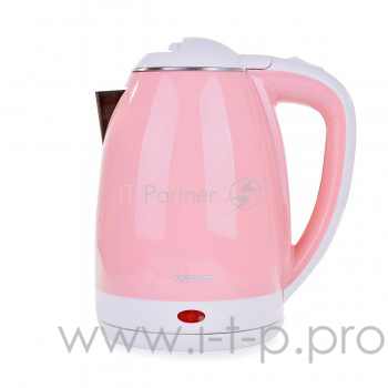 Чайник Magnit RMK-3205, металл + пластик - двойные стенки, 1800 Вт, 2 л, диск