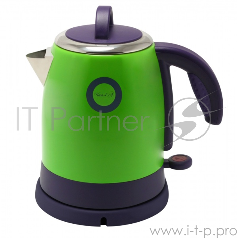 Чайник электрический Великие Реки Чая-1А 1500 Вт, 1,8 л, цвет черный, нержавеющая сталь