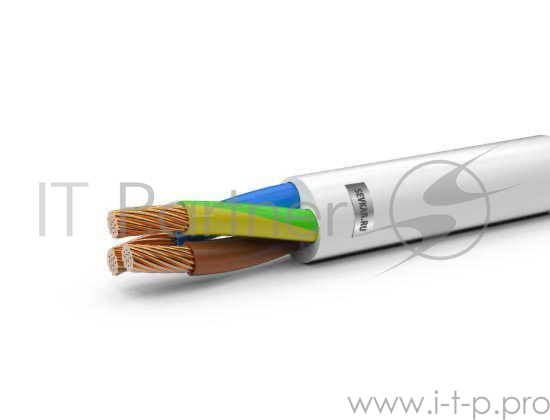 Провод СЕВКАБЕЛЬ ПВС 3х0,75 100м ГОСТ 7399-97