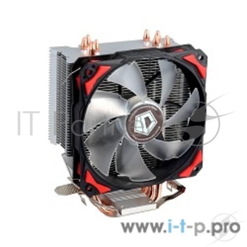 вентилятор Cooler ID-Cooling SE-214 130W/PWM/ Red LED/ Intel 775,115*/AMD