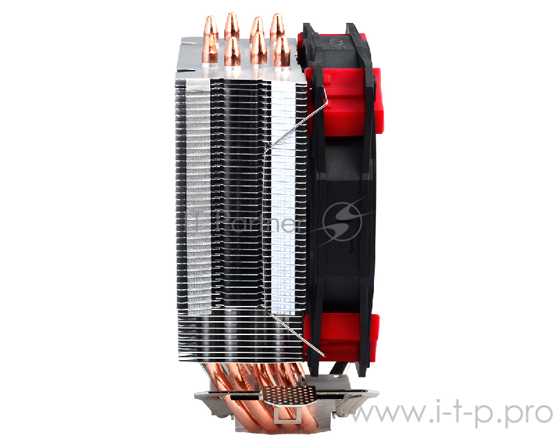 вентилятор Cooler ID-Cooling SE-214 130W/PWM/ Red LED/ Intel 775,115*/AMD