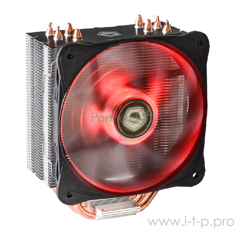 вентилятор Cooler ID-Cooling SE-214 130W/PWM/ Red LED/ Intel 775,115*/AMD