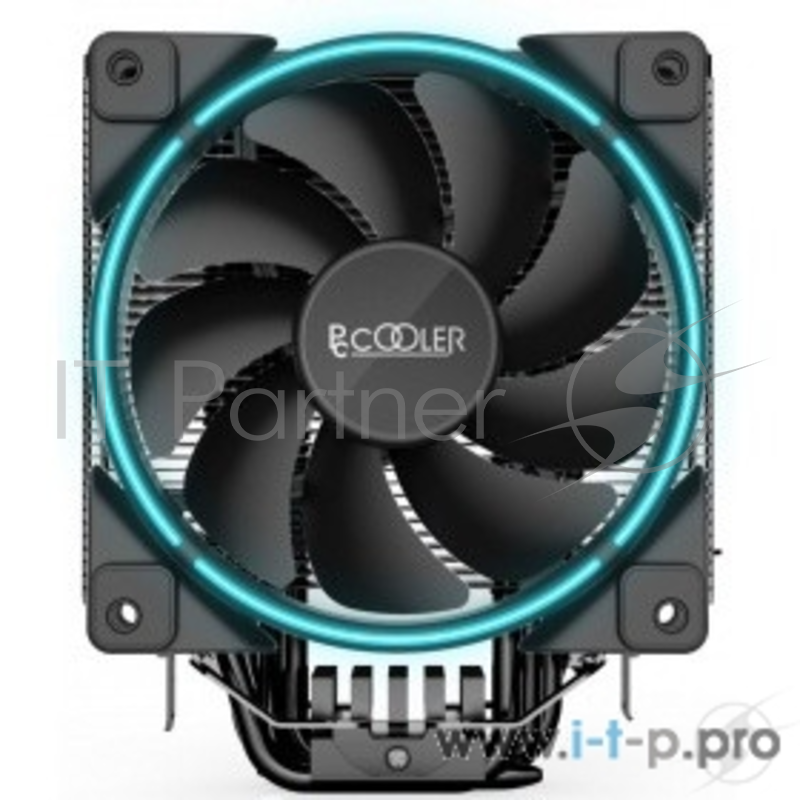 Вентиляторы PCCooler GI-X6B Кулер GI-X6B S775/115X/AM2/AM3/AM4 (24 шт/кор, TDP 160W, вент-р 120мм с PWM, Blue LED FAN, 5 тепловых трубок 6мм, 1000-1800RPM, 26.5dBa)