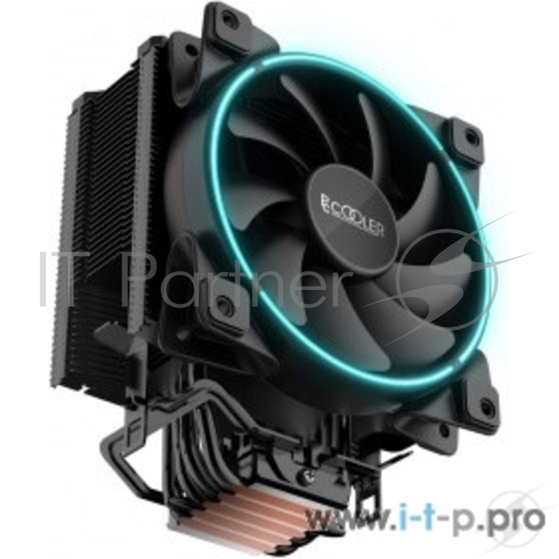 Вентиляторы PCCooler GI-X6B Кулер GI-X6B S775/115X/AM2/AM3/AM4 (24 шт/кор, TDP 160W, вент-р 120мм с PWM, Blue LED FAN, 5 тепловых трубок 6мм, 1000-1800RPM, 26.5dBa)
