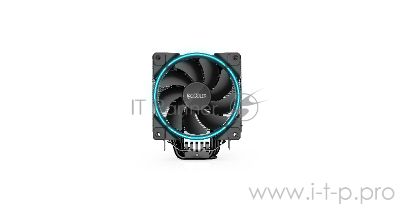 Вентиляторы PCCooler GI-X6B Кулер GI-X6B S775/115X/AM2/AM3/AM4 (24 шт/кор, TDP 160W, вент-р 120мм с PWM, Blue LED FAN, 5 тепловых трубок 6мм, 1000-1800RPM, 26.5dBa)