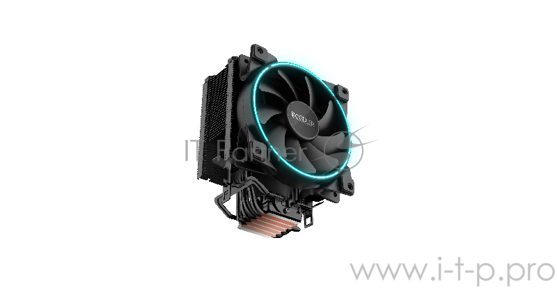 Вентиляторы PCCooler GI-X6B Кулер GI-X6B S775/115X/AM2/AM3/AM4 (24 шт/кор, TDP 160W, вент-р 120мм с PWM, Blue LED FAN, 5 тепловых трубок 6мм, 1000-1800RPM, 26.5dBa)