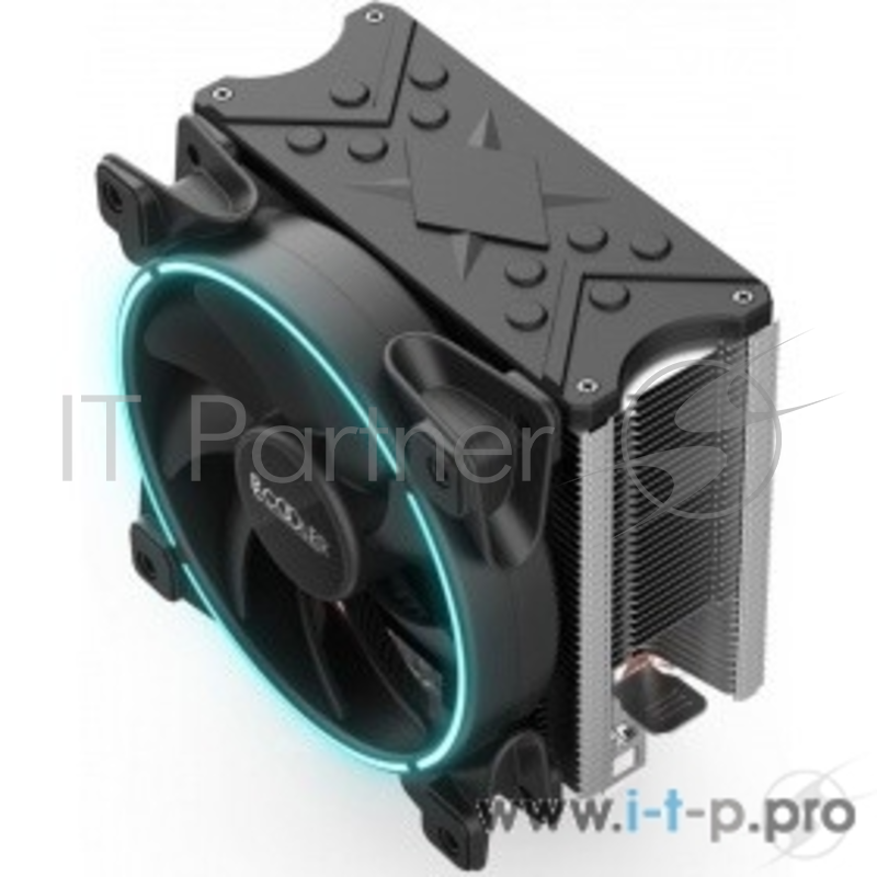 Вентиляторы PCCooler GI-X5B Кулер GI-X5B S775/115X/AM2/AM3/AM4 (24 шт/кор, TDP 160W, вент-р 120мм с PWM, Blue LED FAN, 5 тепловых трубок 6мм, 1000-1800RPM, 26.5dBa)