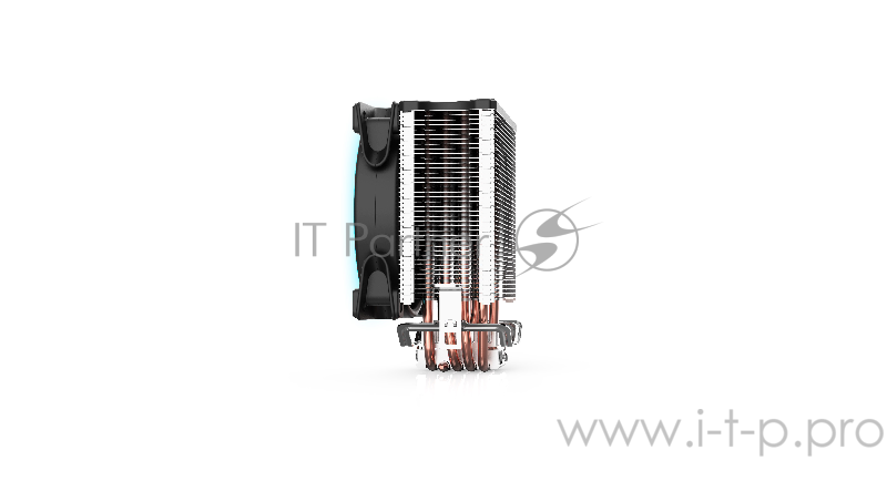 Вентиляторы PCCooler GI-X5B Кулер GI-X5B S775/115X/AM2/AM3/AM4 (24 шт/кор, TDP 160W, вент-р 120мм с PWM, Blue LED FAN, 5 тепловых трубок 6мм, 1000-1800RPM, 26.5dBa)