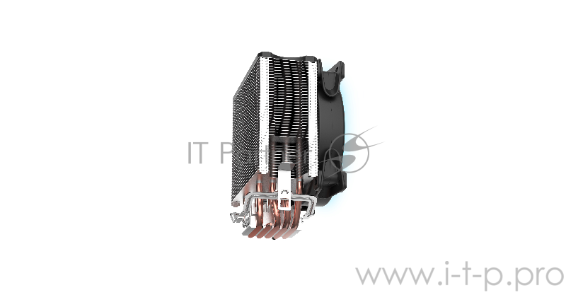Вентиляторы PCCooler GI-X5B Кулер GI-X5B S775/115X/AM2/AM3/AM4 (24 шт/кор, TDP 160W, вент-р 120мм с PWM, Blue LED FAN, 5 тепловых трубок 6мм, 1000-1800RPM, 26.5dBa)