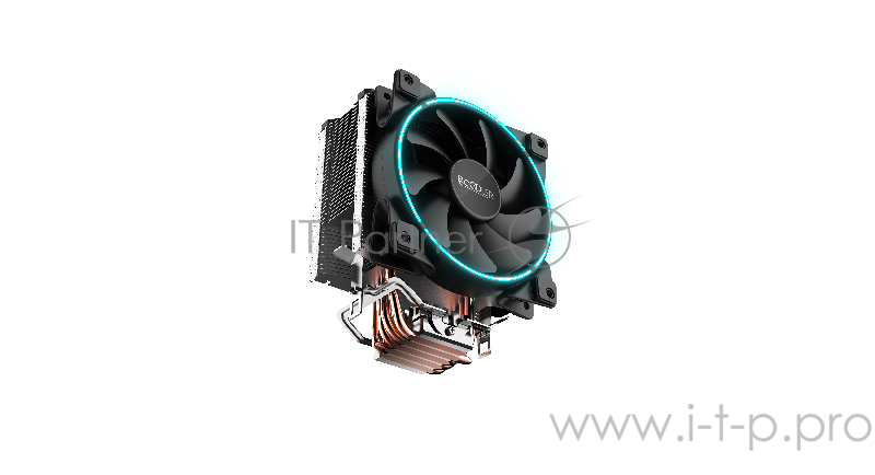 Вентиляторы PCCooler GI-X5B Кулер GI-X5B S775/115X/AM2/AM3/AM4 (24 шт/кор, TDP 160W, вент-р 120мм с PWM, Blue LED FAN, 5 тепловых трубок 6мм, 1000-1800RPM, 26.5dBa)