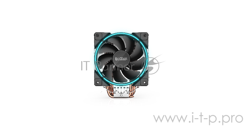 Вентиляторы PCCooler GI-X5B Кулер GI-X5B S775/115X/AM2/AM3/AM4 (24 шт/кор, TDP 160W, вент-р 120мм с PWM, Blue LED FAN, 5 тепловых трубок 6мм, 1000-1800RPM, 26.5dBa)