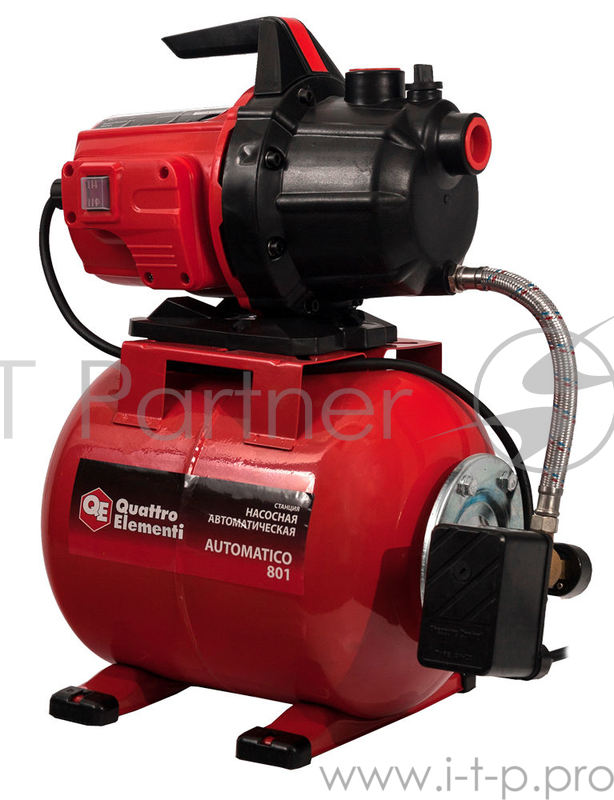 Насосная станция QUATTRO ELEMENTI Automatico 801 800Вт 3200л/ч для чистой 40м 12.95кг