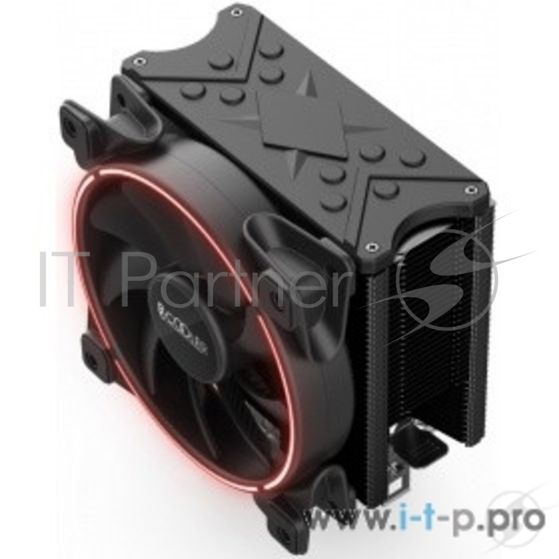 Вентиляторы PCCooler GI-X6R Кулер GI-X6R S775/115X/AM2/AM3/AM4 (24 шт/кор, TDP 160W, вент-р 120мм с PWM, Red LED FAN, 5 тепловых трубок 6мм, 1000-1800RPM, 26.5dBa)