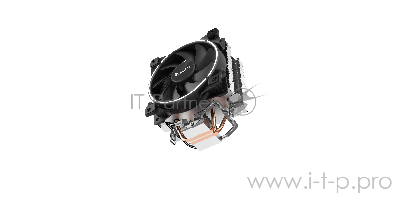 Вентиляторы PCCooler GI-X2 Кулер GI-X2 S775/115X/AM2/AM3/AM4 (24 шт/кор, TDP 105W, вент-р 120мм с PWM, 2 тепловые трубки 6мм, белая LED подсветка, 1000-1800RPM, 26.5dBa)