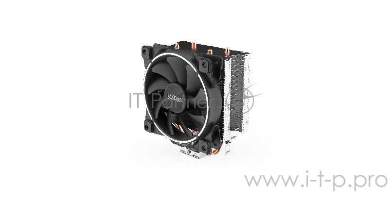 Вентиляторы PCCooler GI-X2 Кулер GI-X2 S775/115X/AM2/AM3/AM4 (24 шт/кор, TDP 105W, вент-р 120мм с PWM, 2 тепловые трубки 6мм, белая LED подсветка, 1000-1800RPM, 26.5dBa)
