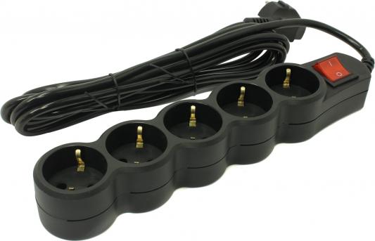 Сетевой фильтр 5bites SP5B-230 5S / 3*0.75MM2 / 3M / BLACK