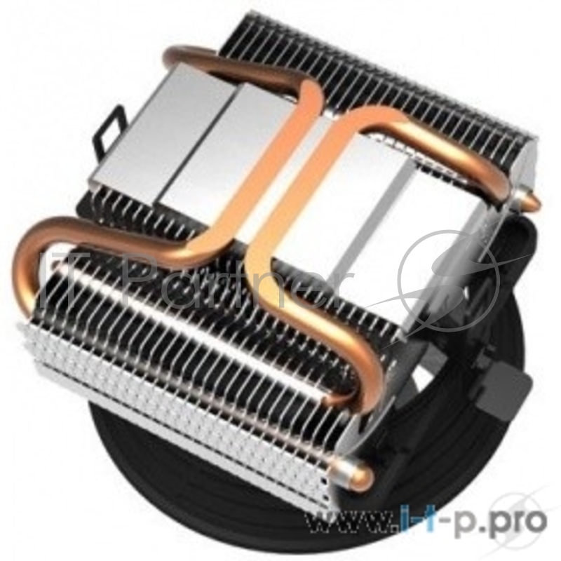 Вентиляторы PCCooler Q102 Кулер Q102 S775/115X/AM2/AM3/AM4/FM1/FM2 (45 шт/кор, TDP 86W, 2 тепловых трубки 6мм, вент-р 100мм, 2200RPM, 20dBa) Retail Color Box