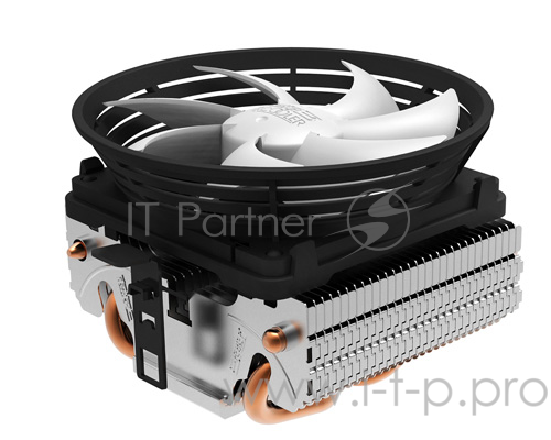 Вентиляторы PCCooler Q102 Кулер Q102 S775/115X/AM2/AM3/AM4/FM1/FM2 (45 шт/кор, TDP 86W, 2 тепловых трубки 6мм, вент-р 100мм, 2200RPM, 20dBa) Retail Color Box