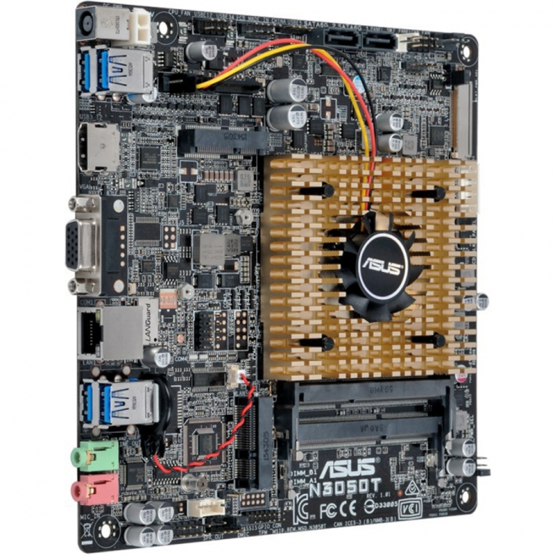 Материнская плата Asus c процессором N3050T, INTEL,BRASWELL N3050,U3S6,M, RTL {10}