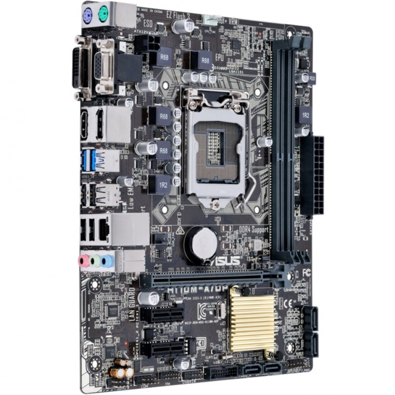 Материнская плата Asus H110M-A/DP/C/SI Soc-1151 Intel H110 2xDDR4 mATX AC`97 8ch(7.1) GbLAN+VGA+DVI+HDMI+DP White Box