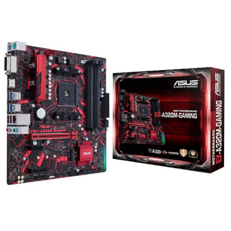 Материнская плата MB ASUS AMD A320 sAM4 Socket for AMD mATX
