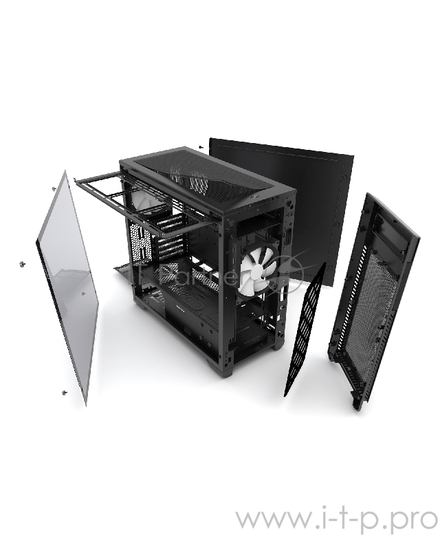 Корпус PHANTEKS Enthoo Pro M Black, боковое окно Tempered Glass, Mid-Tower