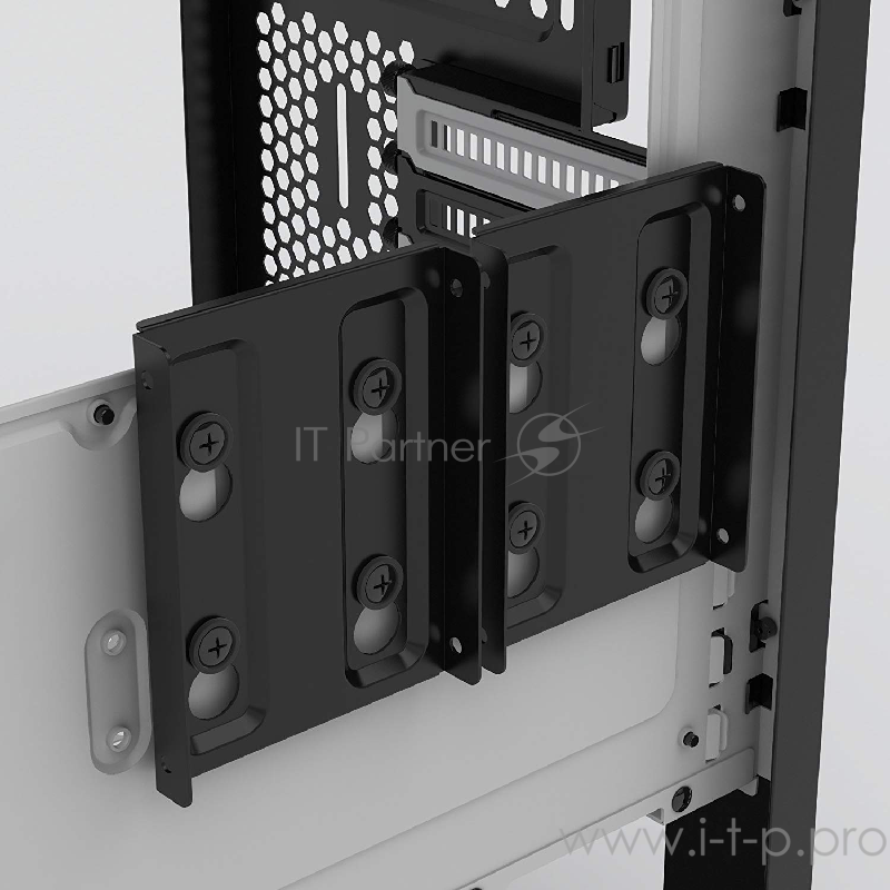 Корпус PHANTEKS Enthoo Pro M SE Black-White, 2x RGB рамки Halos PH-FF120RGBP, боковое окно Tempered Glass, Mid-Tower