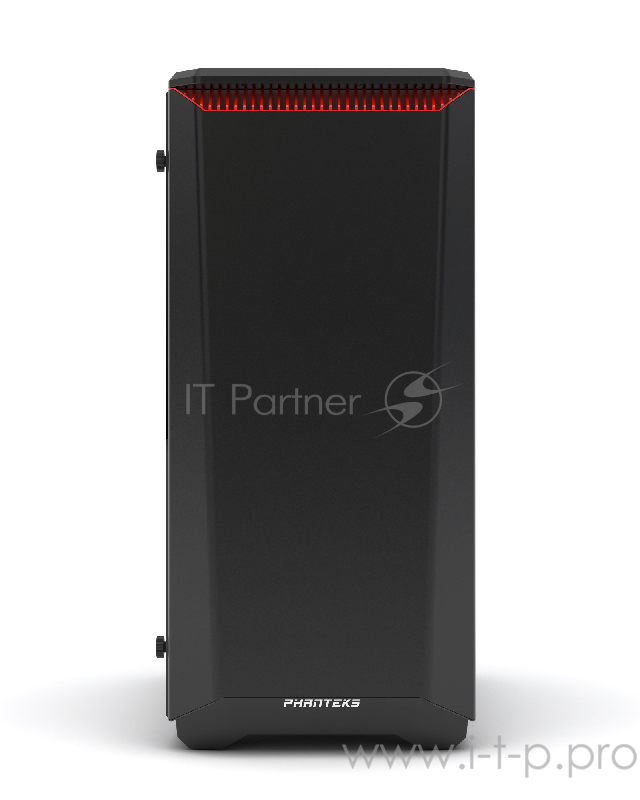 Корпус PHANTEKS Eclipse P400S, Black-Red, 3-SPEED FAN CONTROLLER, RGB LED иллюминация, звукоизоляционные панели, боковая панель Tempered Glass, Mid-Tower