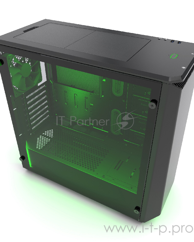 Корпус PHANTEKS Eclipse P400S, Satin Black, 3-SPEED FAN CONTROLLER, RGB LED иллюминация, звукоизоляционные панели, боковая панель Tempered Glass, Mid-Tower