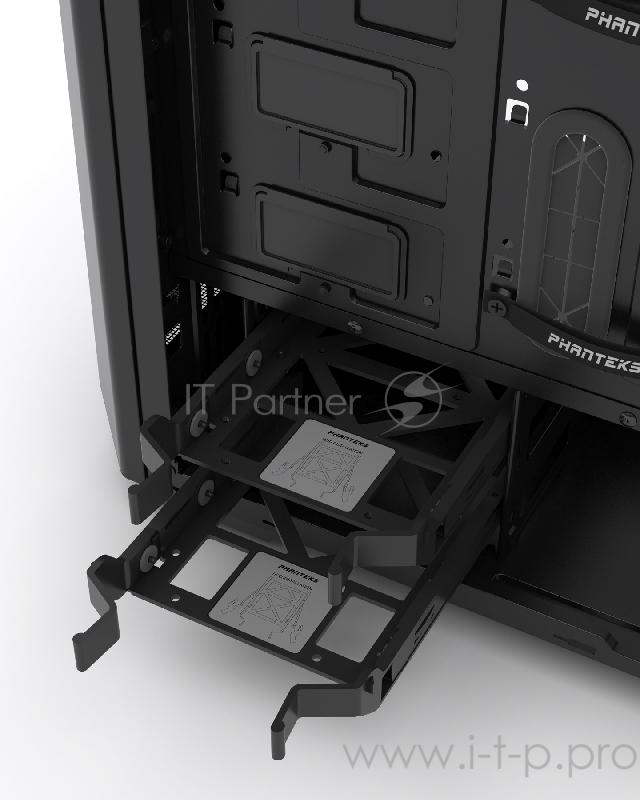 Корпус PHANTEKS Eclipse P400S, Satin Black, 3-SPEED FAN CONTROLLER, RGB LED иллюминация, звукоизоляционные панели, боковая панель Tempered Glass, Mid-Tower