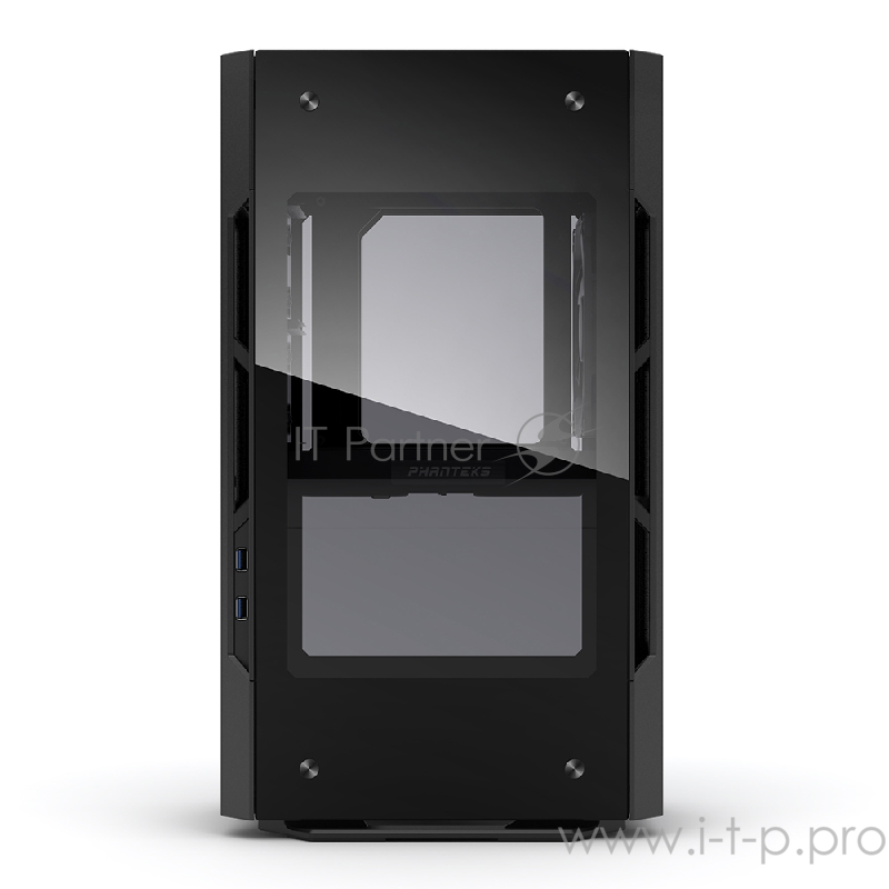 Корпус PHANTEKS Enthoo Evolv Shift, Black, RGB LED иллюминация, боковые панели Tempered Glass, передняя и задняя панели анодированный алюминий, Mini ITX