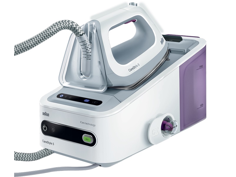 Паровая станция Braun CareStyle 5 IS 5043WH 2400Вт белый/фиолетовый