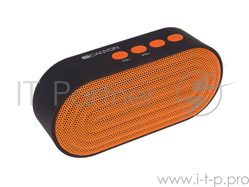 Колонки CANYON CNE-CBTSP3BO Black/Orange (Bluetooth ,8ч,Micro-SD)
