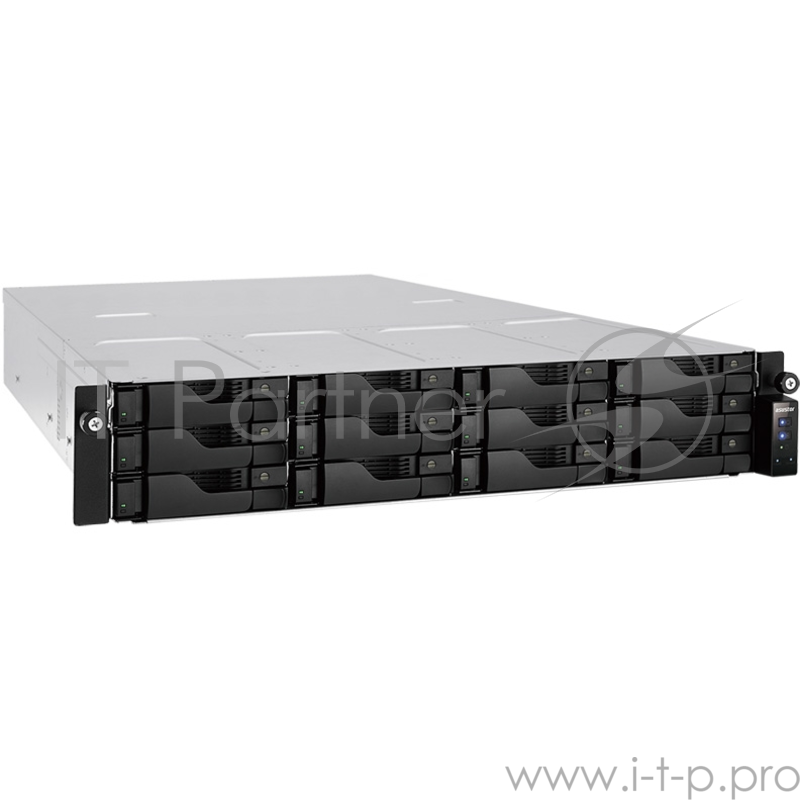 Система хранения данных ASUSTOR AS6212RD (12-Bay NAS, Intel Celeron Quad-Core, 4 GB SO-DIMM DDR3L, GbE x 4, USB 3.0, WoL, System Sleep Mode, AES-NI hardware encryption,with lockable tray)