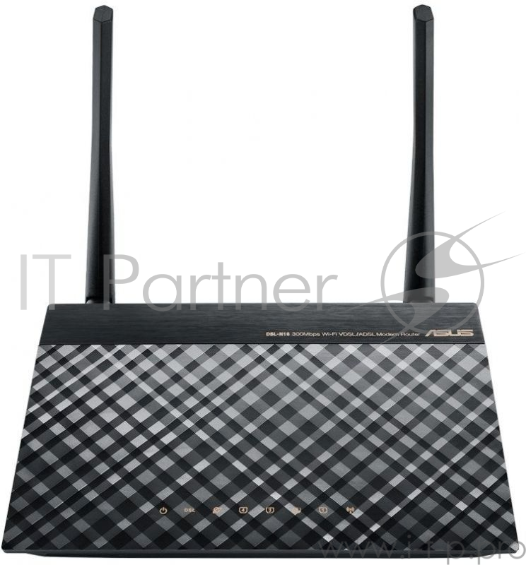 Маршрутизатор ADSL ASUS DSL-N16 Модемный маршрутизатор с поддержкой ADSL и Wi-Fi, 300 Мбит