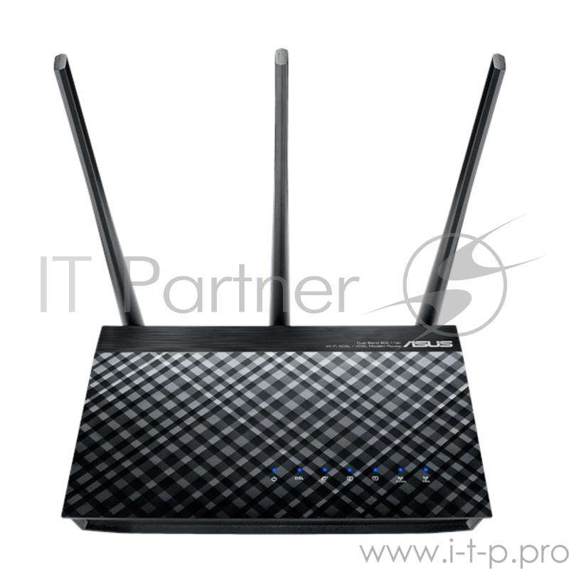 Маршрутизатор ADSL ASUS DSL-AC51 Двухдиапазонный маршрутизатор Wi-Fi VDSL2/ADSL AC750 USB