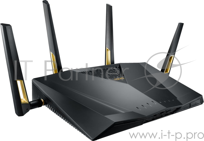 ASUS RT-AX88U Двухдиапазонный маршрутизатор стандарта Wi-Fi 802.11ax (AX6000) с технологиями MU-MIMO и OFDMA, информационной защитой AiProtection на базе технологий Trend Micro