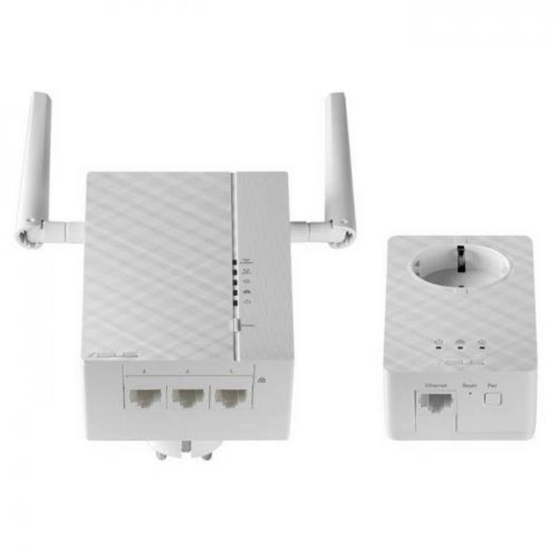 Адаптер Powerline ASUS PL-AC56 Комплект WiFi Powerline адаптеров HomePlug® AV2 1200Mbps, 802.11ac 1200Mbps 1 to 3 Gigabit Ethernet Port (Dual Band)