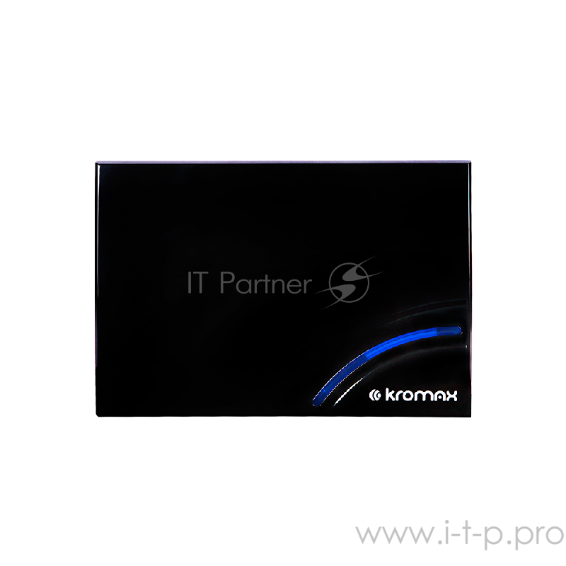 Телевизионная антенна Kromax TV FLAT-05 black Комн. акт. антенна, VHF: 87,5-230 МГц, UHF: 470-860 МГц, коэф. ус 28dB питание: адапт. в комплекте