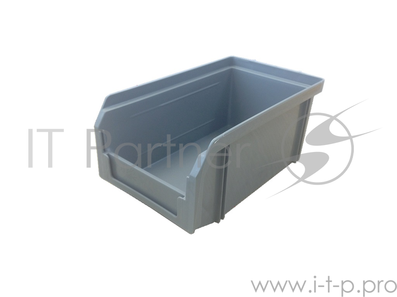 Ящик СТЕЛЛА V-1 литр, серый пластик 171х102х75мм