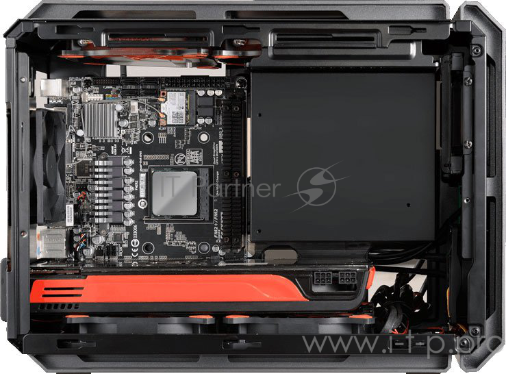 Корпус Cougar QBX Корпус QBX, без БП, чёрный, Mini-ITX